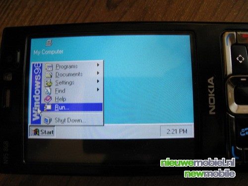 Ook Windows 98 op een Nokia N95
