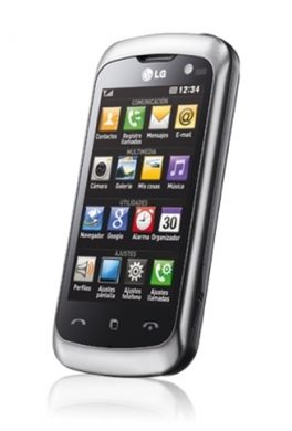 LG KM570 Cookie Music tilted ed