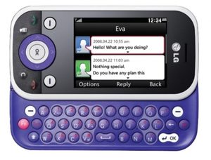 LG KS365 front opened