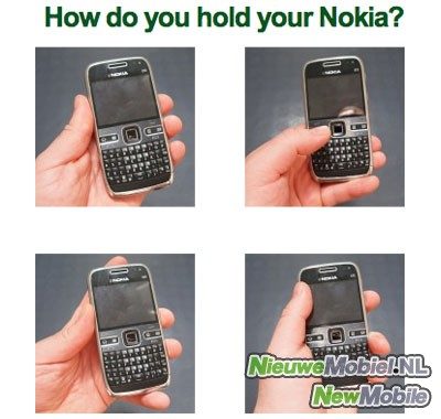 How do you hold your Nokia?