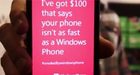 Win 100 dollar als je telefoon sneller is dan Windows Phone
