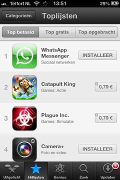 iOS6 top lists iOS6 top lists