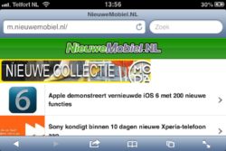 iOS6 browser landscape iOS6 browser landscape