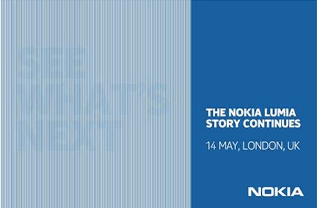 Nokia nodigt 14 mei pers uit voor nieuwe Lumia-telefoon