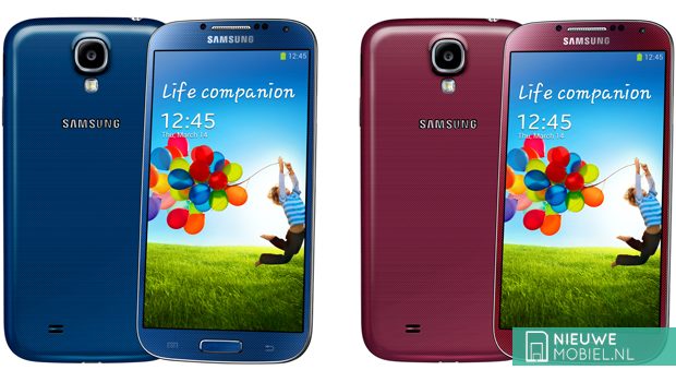 Samsung Galaxy S4 Blue Arctic and Red Aurora Samsung Galaxy S4 Blue Arctic and Red Aurora