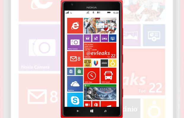 Render rode Nokia Lumia 1520 getweet