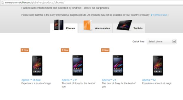 Sony Xperia Z1s Sony Xperia Z1s