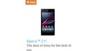 Onaangekondigde Xperia Z1s staat alvast op Sony website
