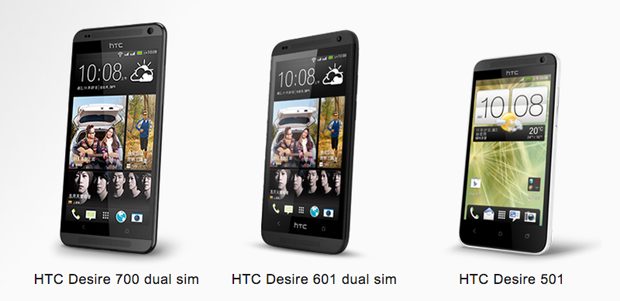 HTC Desire 700, Desire 601 en Desire 501