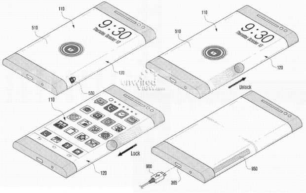 Samsung Flexible Sidescreen patent