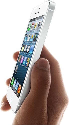 Current Apple iPhone in hands