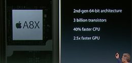 Apple A8X-processor in iPad Air 2 bevat drie kernen