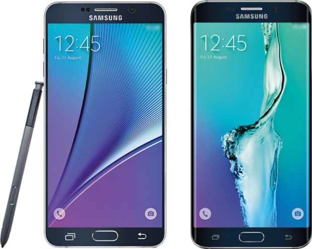 Samsung Galaxy Note 5 en S6 edge Plus render