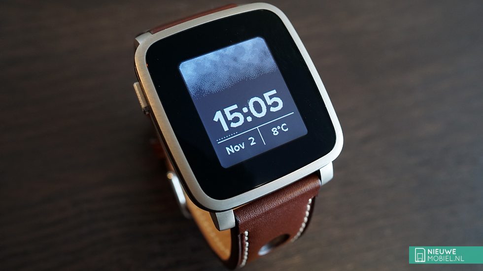 Pebble time steel clearance smartwatch