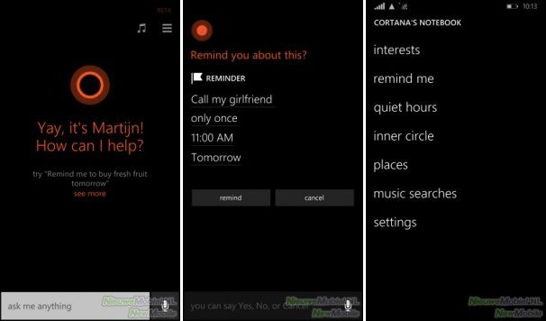 Cortana on Windows