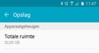Van 32 GB-uitvoering Samsung Galaxy S6 en S6 edge blijft 23 GB over
