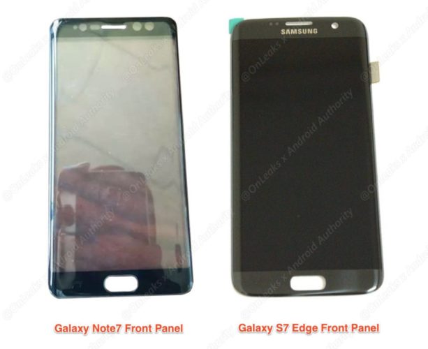 Samsung Galaxy Note 7 front paneeltje Samsung Galaxy Note 7 front paneeltje