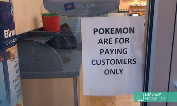 Pokemon GO alleen maar echte klanten Pokemon GO alleen maar echte klanten