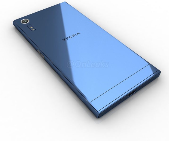 Sony Xperia XR render achterkant onderkant Sony Xperia XR render