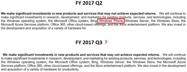 Microsoft Windows Phone investments Microsoft Windows Phone investments