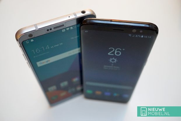 Samsung Galaxy S8 with the LG G6