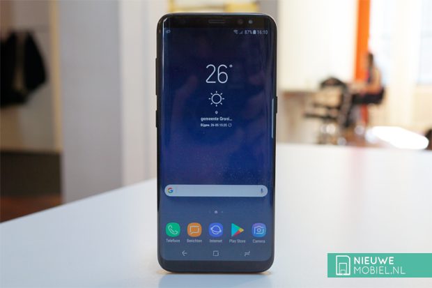 Samsung Galaxy S8 voorkant