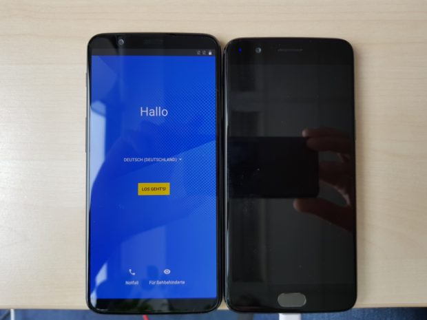 OnePlus 5T versus de OnePlus 5