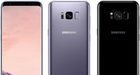Samsung Galaxy S8 te zien in Orchid Grey en Black Sky