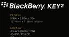 Specificaties BlackBerry KEY2 bekend