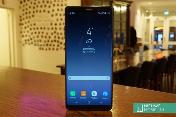 Samsung Galaxy Note8 voorzijde