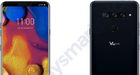Render toont LG V40 ThinQ met 5 camera’s