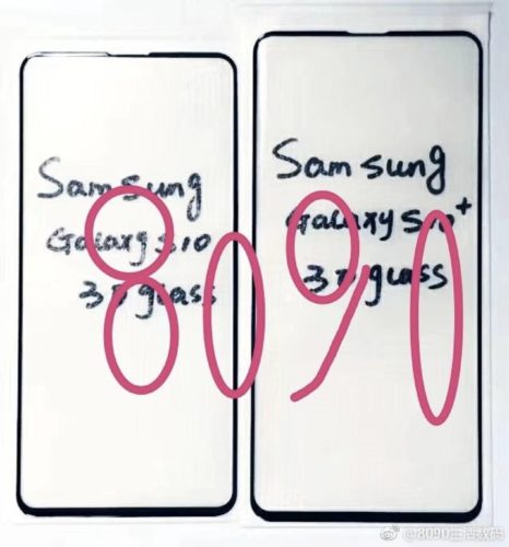 Samsung Galaxy S10 screenprotector