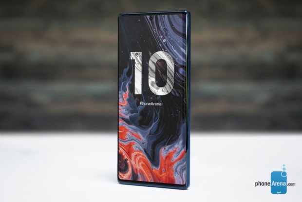 Samsung Galaxy Note 10 render