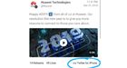 Huawei bestraft medewerkers die tweet via iPhone verstuurden