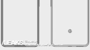 Schema Google Pixel 4 XL toont schermgat en dubbele camera