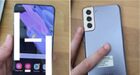 Werkende Samsung Galaxy S21+ in het paars op de foto