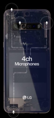 LG V60 ThinQ microphones