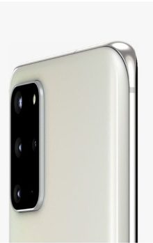 Niet aangekondigd, wel op de Samsung-website: de witte `Cloud White` uitvoering van de Galaxy S20 en S20+