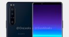 Plaatjes tonen grotere Sony Xperia 5 Plus met koptelefoonpoort