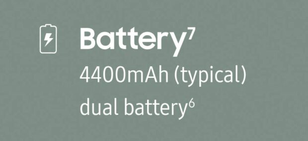 Samsung Galaxy Z Fold3 batterij