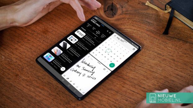 Samsung Galaxy Z Fold3 in gebruik