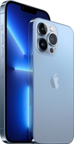 Apple iPhone 13 Pro Max et iPhone 13 Pro en bleu Sierra