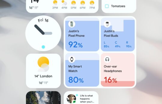 Interessant: Google gebruikt dit screenshot in blogpost over Android 12. Overduidelijk een Fold-achtige foldable maar toch zien we