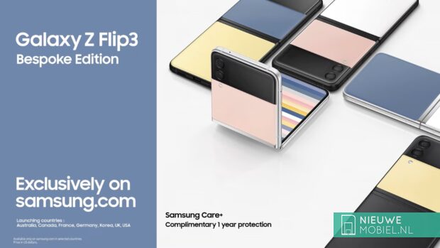 Samsung's Galaxy Z Flip 3 Bespoke Edition offers 49 possible color  combinations