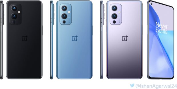 Couleurs du OnePlus 9