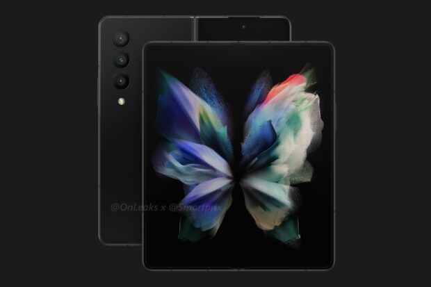 Samsung Galaxy Z Fold 4 renders in Black