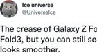 Ice Universe: Samsung Fold 4 heeft minder zichtbare vouw