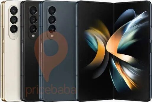 Samsung Galaxy Z Fold 4 renders