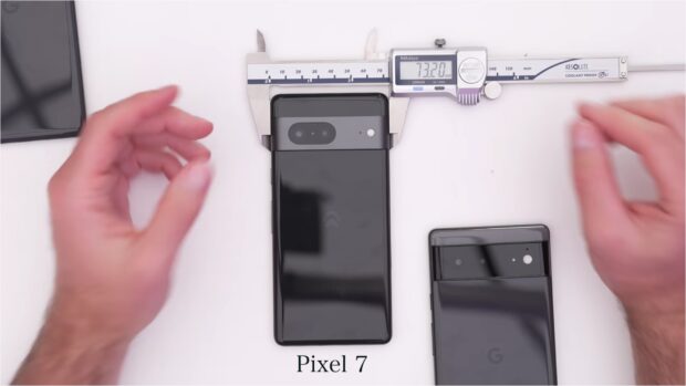 Google Pixel 7 width in millimeter