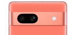 Nieuwe Google Pixel 7a gezien in koraalkleurige versie